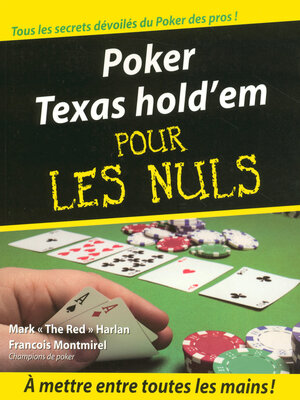cover image of Poker texas hold'em pour les nuls